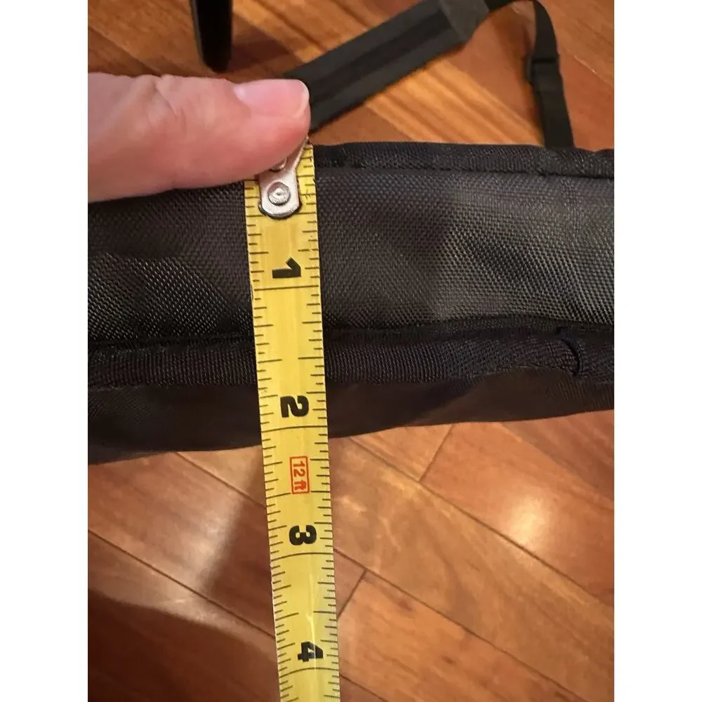 Eddie Bauer Messenger Bag Black Laptop Computer Briefcase Padded Travel Work